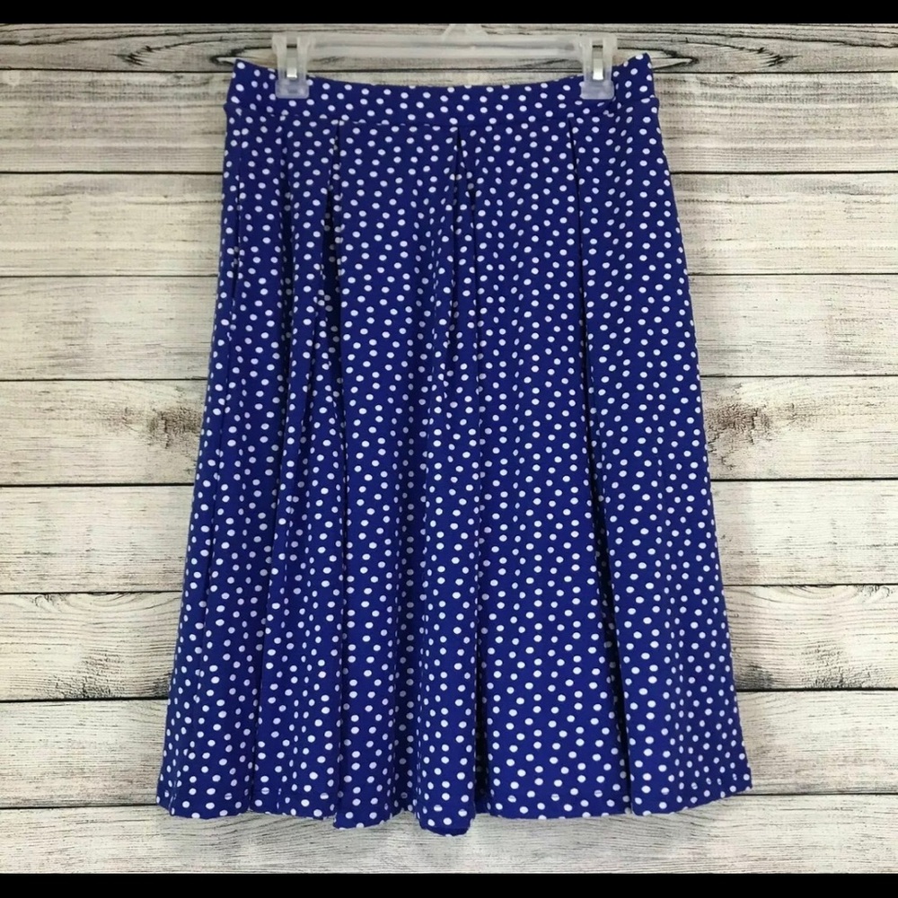 Lularoe Madison Polka dot skirt size M